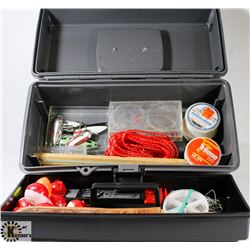 FISHING TACKLE BOX WITH CONTENTS