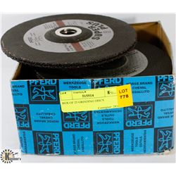 BOX OF 25 GRINDING DISCS