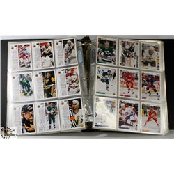BINDER OF HOCKEY CARDS