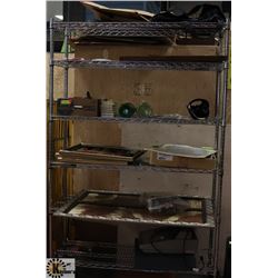 METRO RACK FILLED WITH UNCLAIMED MERCHANDISE