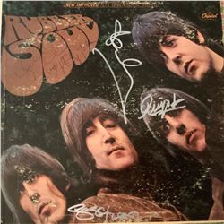 Signed Beatles Rubber Soul Album Cover