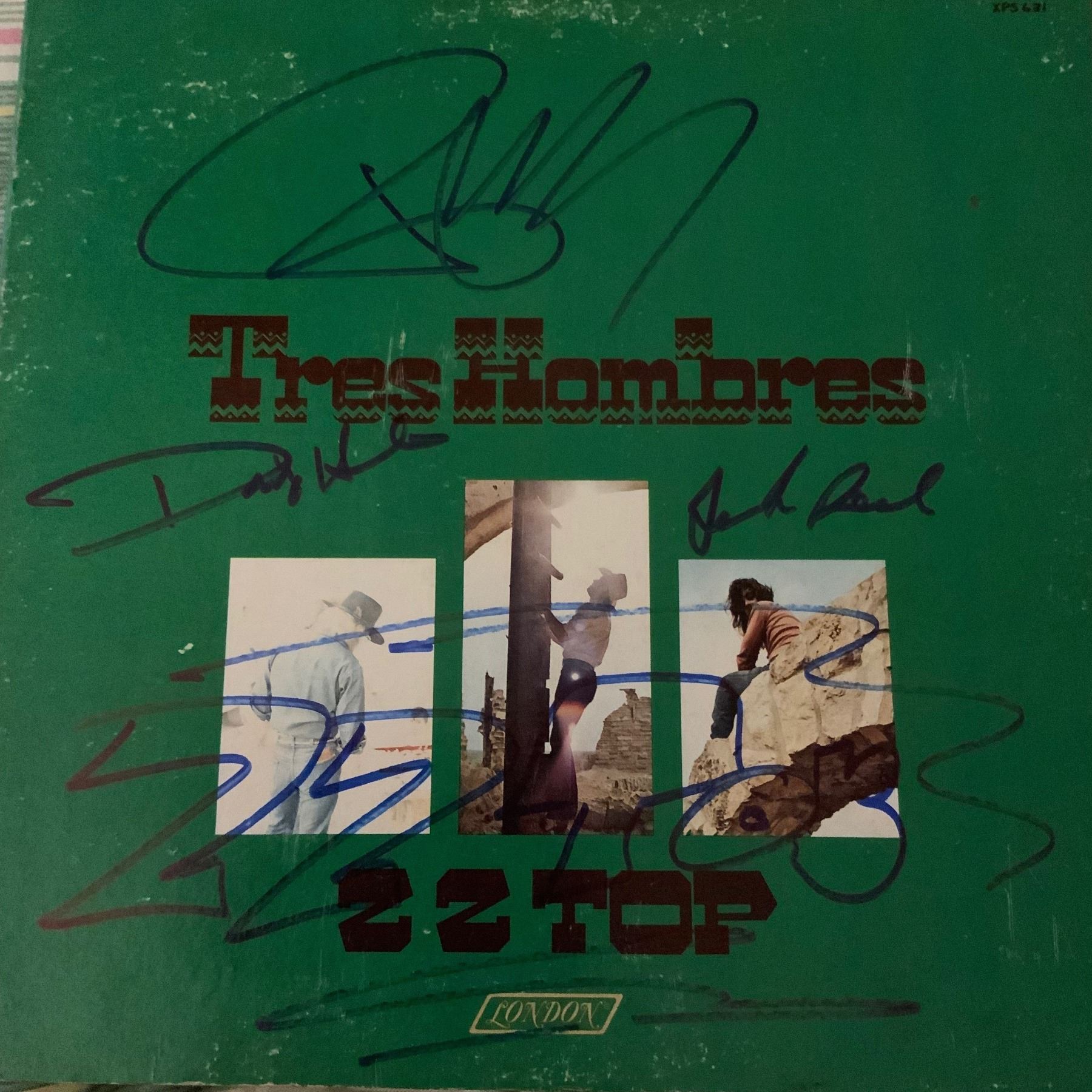 Signed ZZ Top, Tres Hombres Album Cover