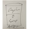 Image 1 : Signed Andy Warhol Campbell’s Soup Sketch