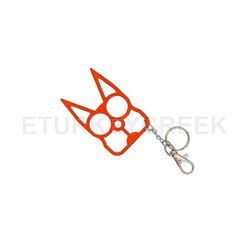Cat Self Defensive Key Chain Size 3.14 X 1.96 inch RED