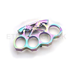 Snake Eye Tactical Wild West Gun Slinger Knuckle Buckle Rainbow