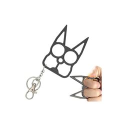 Cat Self Defensive Key Chain Size 3.14 X 1.96 inch Black