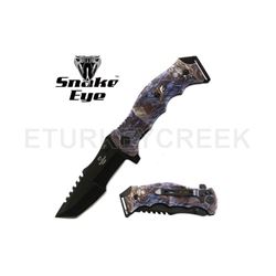 Snake Eye Tactical Spring Assist Knife 4.5" Closed