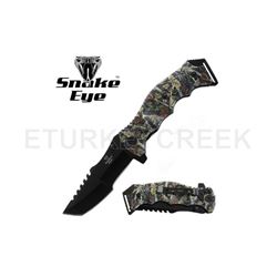 Snake Eye Tactical Spring Assist Knife 4.5" Closed