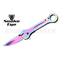Snake Eye Tactical Spring Assist Knife 4.5" Closed