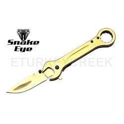 Snake Eye Tactical Spring Assist Knife 4.5" Closed