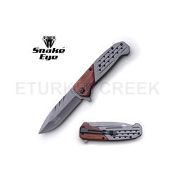 Snake Eye Tactical Spring Assist Knife 4.75" Closed