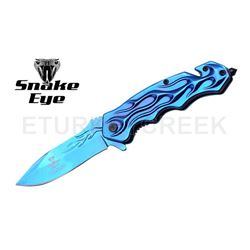Snake Eye Tactical Spring Assist Knife 4.75" Closed