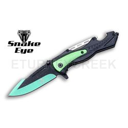 Snake Eye Tactical Spring Assist Knife 4.5" Closed