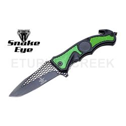 Snake Eye Tactical Spring Assist Knife 4.5" Closed