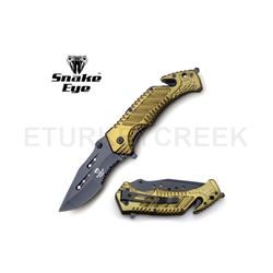 SNAKE EYE TACTICAL RECUSE STYLE SPRING ASSIST KNIFE 4.5 CLOSED