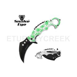 SNAKE EYE TACTICAL KARAMBIT STYLE SPRING ASSIST KNIFE 4.5 CLOSED