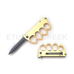 WWI 1918 Trench Knuckle Action Spring Assist Folder 4.75" Closed