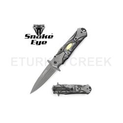 SNAKE EYE TACTICAL STILETTO STYLE SPRING ASSIST KNIFE 4.75 CLOSED
