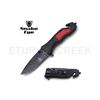 Image 1 : Snake Eye Tactical Spring Assist Rescue Knife 4.5" Closed