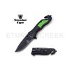 Image 1 : Snake Eye Tactical Spring Assist Rescue Knife 4.5" Closed