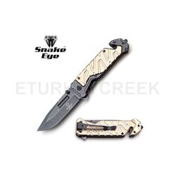 SNAKE EYE TACTICAL RECUSE STYLE SPRING ASSIST KNIFE 4.5 CLOSED