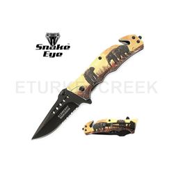Snake Eye Tactical WildLife Collection Spring Assist Knife 4.75