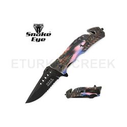 Snake Eye Tactical WildLife Collection Spring Assist Knife 4.75