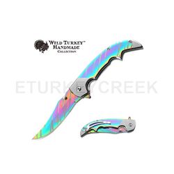 Wild Turkey Handmade Collection Spring Assist Knife 4.5" Closed