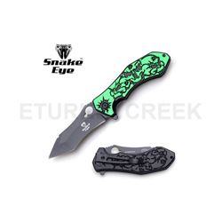 Skull " Snake Eye Fantasy Tactical Folder 5" W/Clip