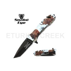 SNAKE EYE TACTICAL RECUSE STYLE SPRING ASSIST KNIFE 4.5 CLOSED