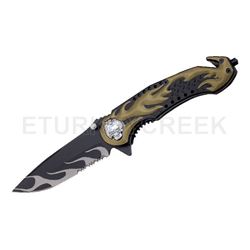SNAKE EYE SE- 891GN SPRING ASSISTED KNIFE 4.5"CLOSED