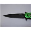 Image 4 : Green Snake Eye Tactical Spring Assist Knife 4.5 Inches Closed