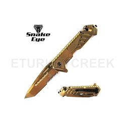 SNAKE EYE TACTICAL RECUSE STYLE SPRING ASSIST KNIFE 4.5 CLOSED