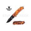 Image 1 : Snake Eye Tactical Spring Assist Rescue Knife 4.5" Closed