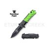 Image 1 : Snake Eye Tactical Spring Assist Rescue Knife 4.5" Closed
