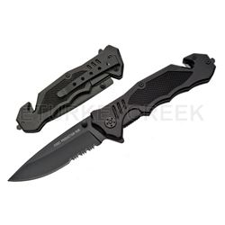 Quick Assist Knife " Rescue " All Black 4" Overall