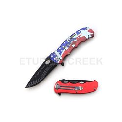 " In God We Trust " USA Tactical Folder Spring Assist Knife 4.5