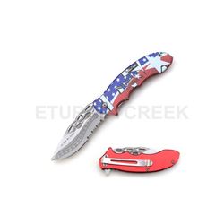 "In God We Trust " USA Tactical Folder Spring Assist Knife 4.5