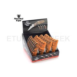 24PC SNAKE EYE CAMO FOLDING KNIVES
