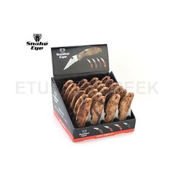 24PC SNAKE EYE CAMO FOLDING KNIVES