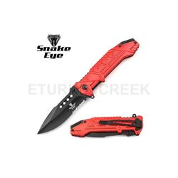 SNAKE EYE TACTICAL SPRING ASSIST KNIFE 4.5" CLOSED