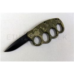 Action Assist Knuckle Knife 4.5" Desert Camo with Clip