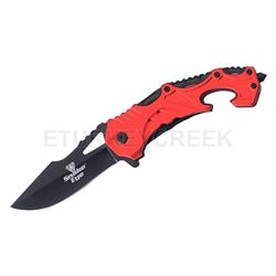 Snake Eye Rescue Style Tactical Folding Knife 4.5" Closed