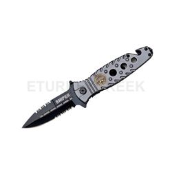 "Sniper " Rescue Style Spring Assist Knife 4.5" Closed with Clip.