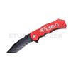 Image 1 : " Dragon " Fantasy Collection Spring Assist Knife Red 4.5"