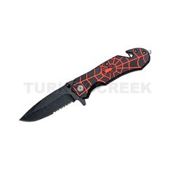 Spider Collection Rescue Style Spring Assist Knife 4.5" Closed