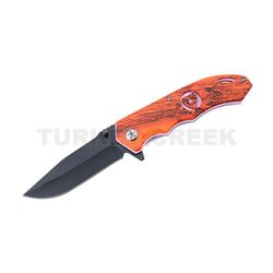 " Snake Eye " Tactical Action Assist Knife 4.5" Closed RED CAMO
