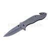 Image 1 : Stone Wash Rescue Style Spring Assist Knife 4.5" Closed W/Clip
