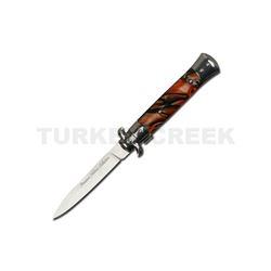 "Premium Milano Collection" Spring Assist Knife 5" Closed Red/Bk