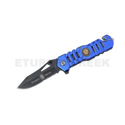 POLICE Tactical Spring Assist Knife 4.5" Closed with Clip